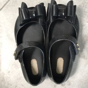 Mini Melissa black shoes excellent condition